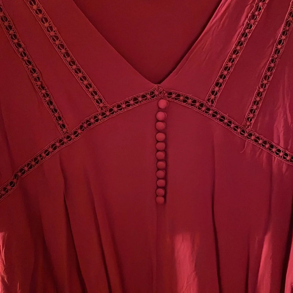 Red Blue Rain Dress - Picture 4 of 6